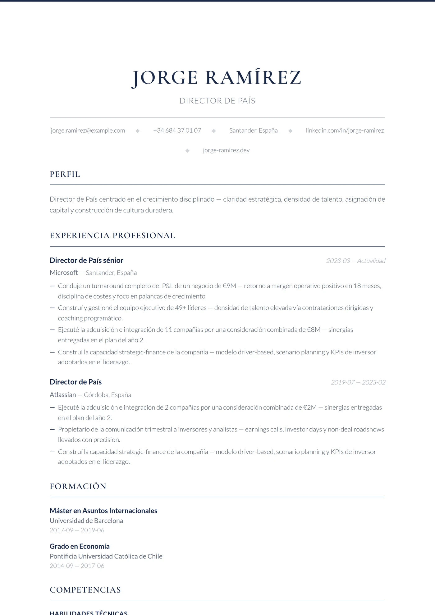 Corporate — Plantillas de CV