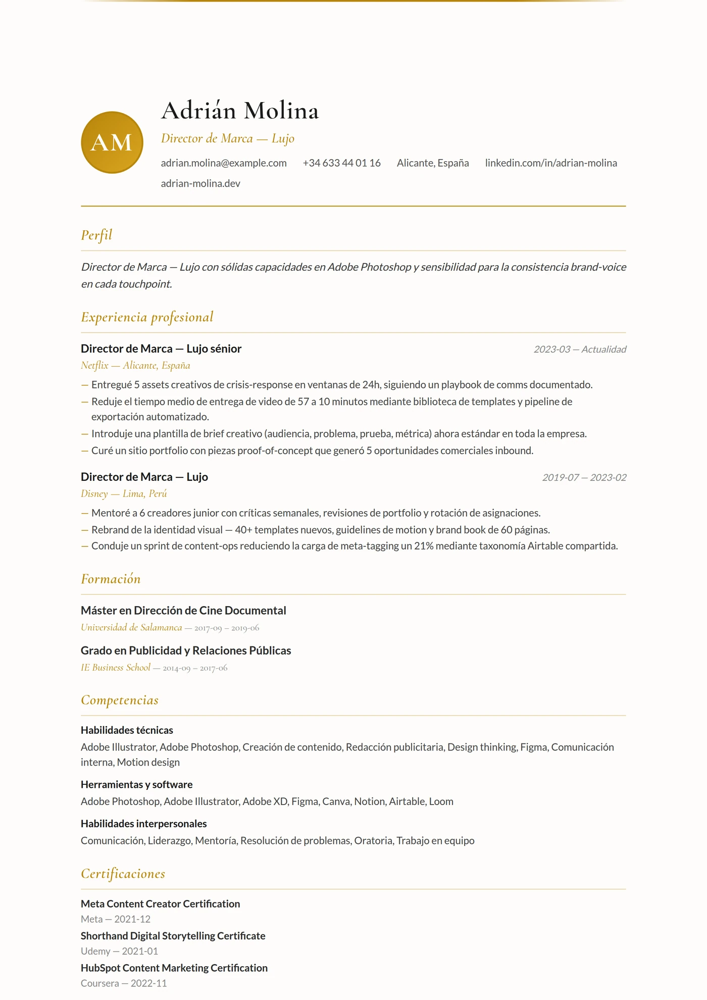 Francia Elegante — Plantillas de CV