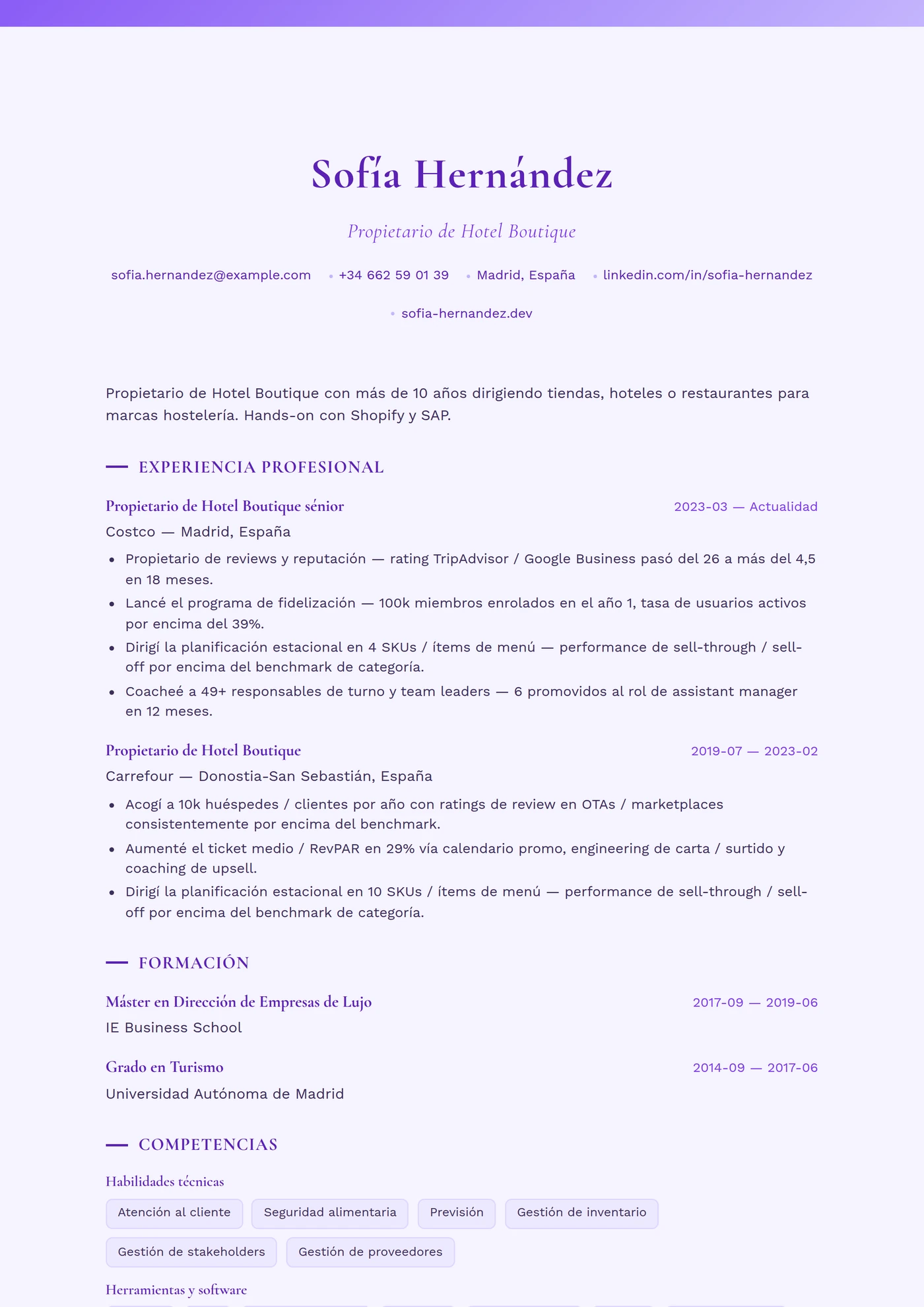 Lavanda Provenza — Plantillas de CV