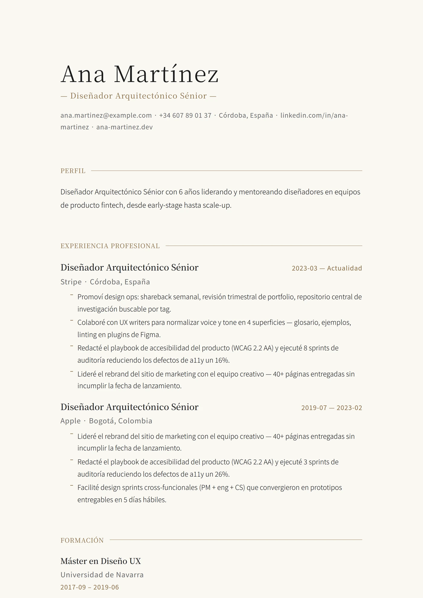 Minimal Japandi — Plantillas de CV