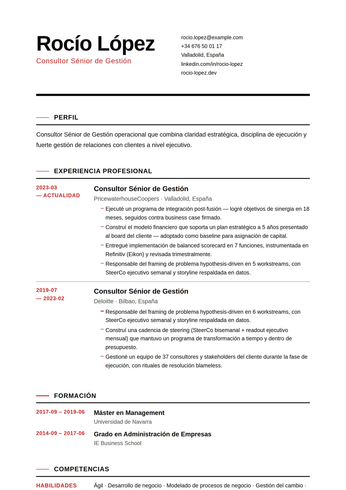 Moderno Cuadrícula Suiza — Plantillas de CV