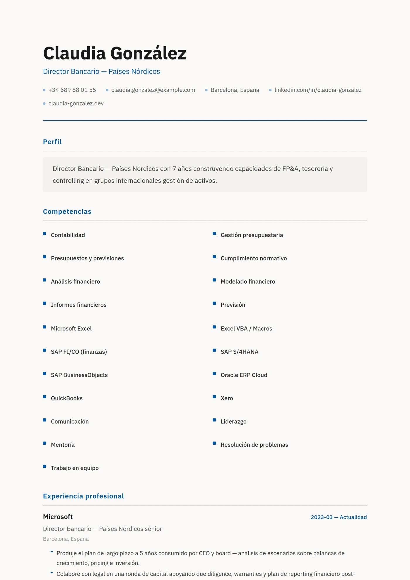 Escandinavia — Plantillas de CV