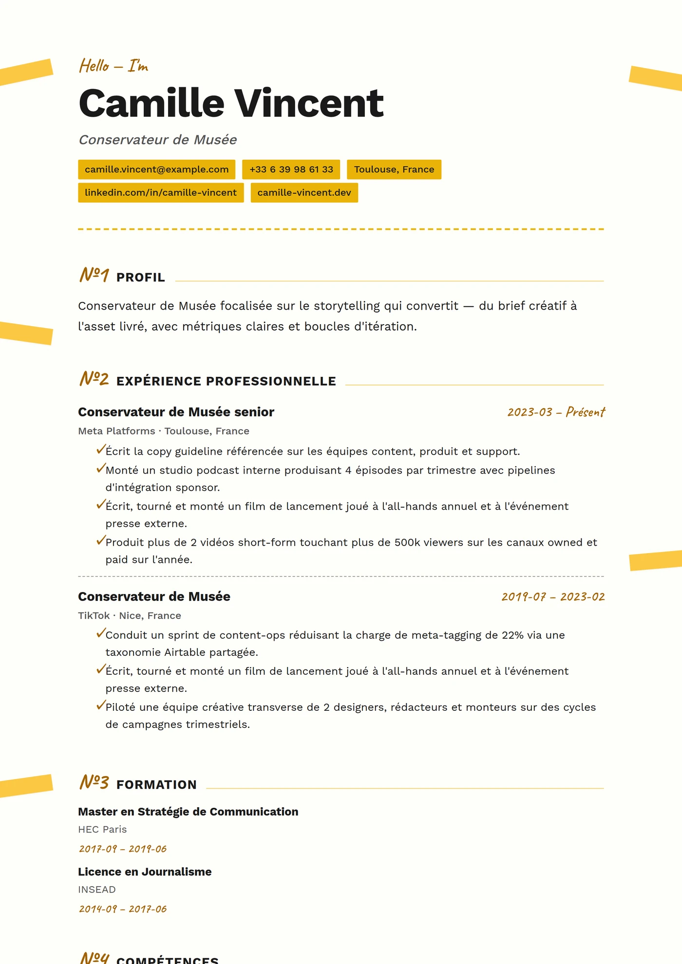 ATS Reliure Scotch — Modèles de CV
