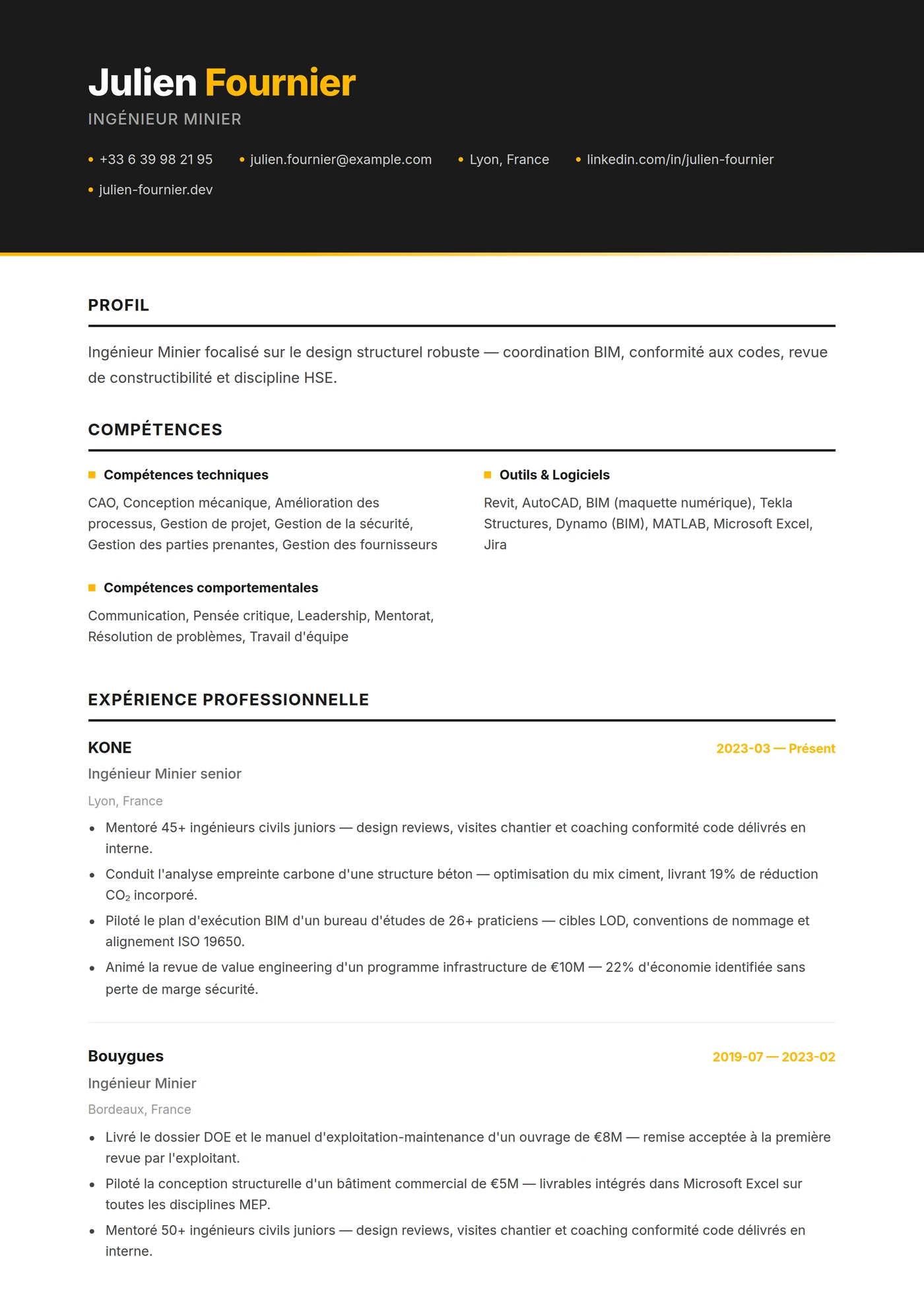 Australie — Modèles de CV