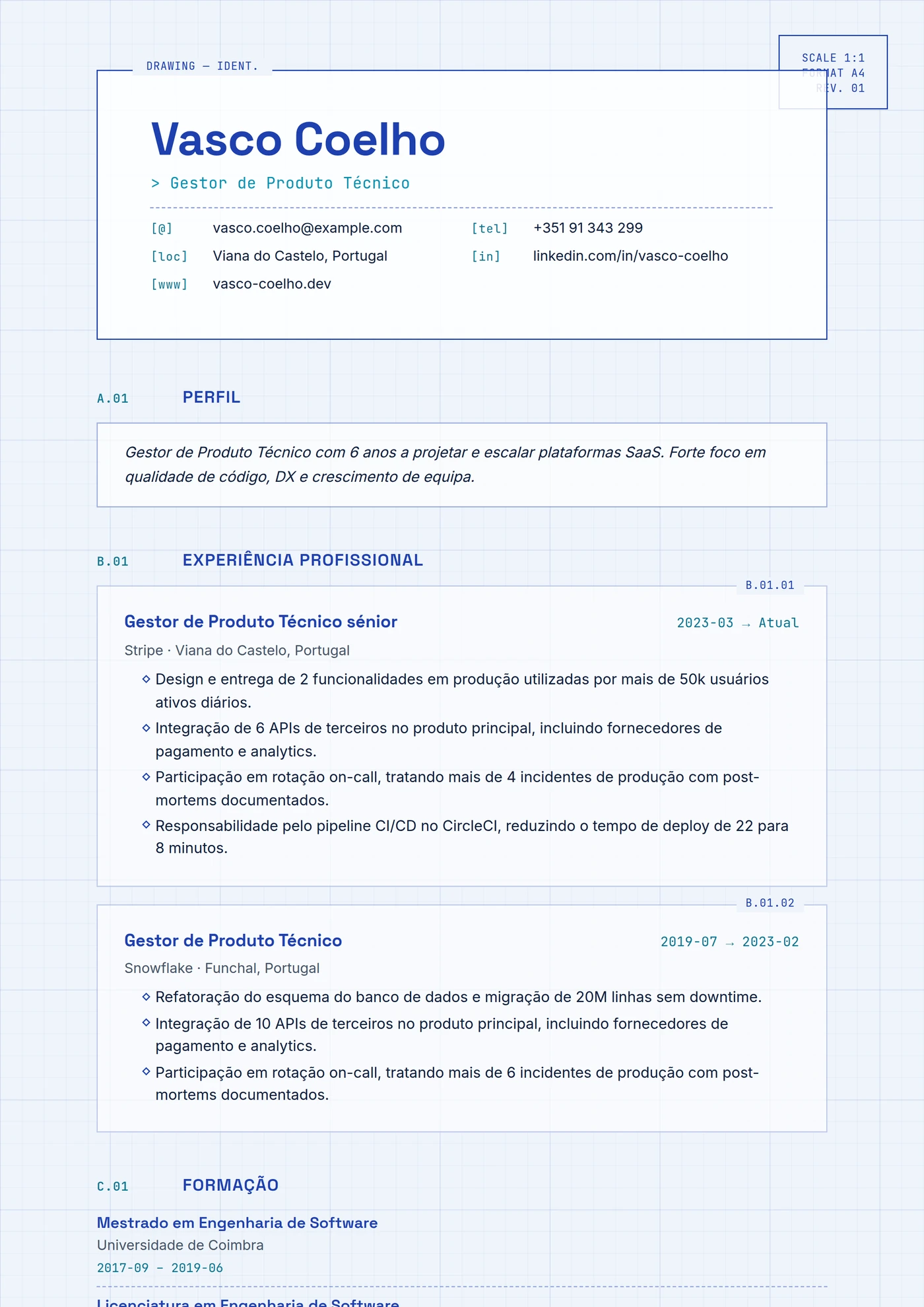 ATS Planta — Modelos de currículo